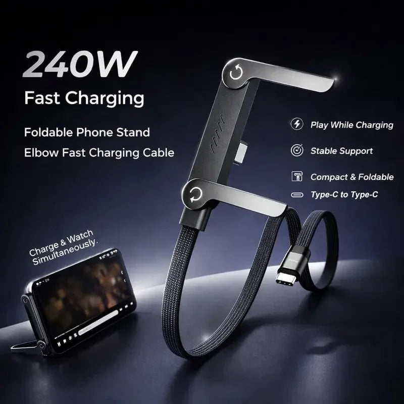 Invisible Stand Type-C Charger Cable