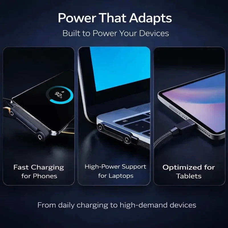 Invisible Stand Type-C Charger Cable