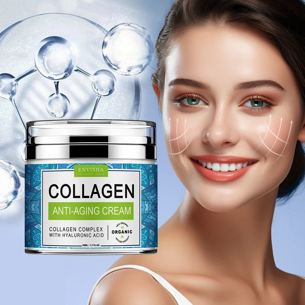 ENVISHA Anti Aging Hyaluronic Acid Collagen Moisturizing Night Face Cream
