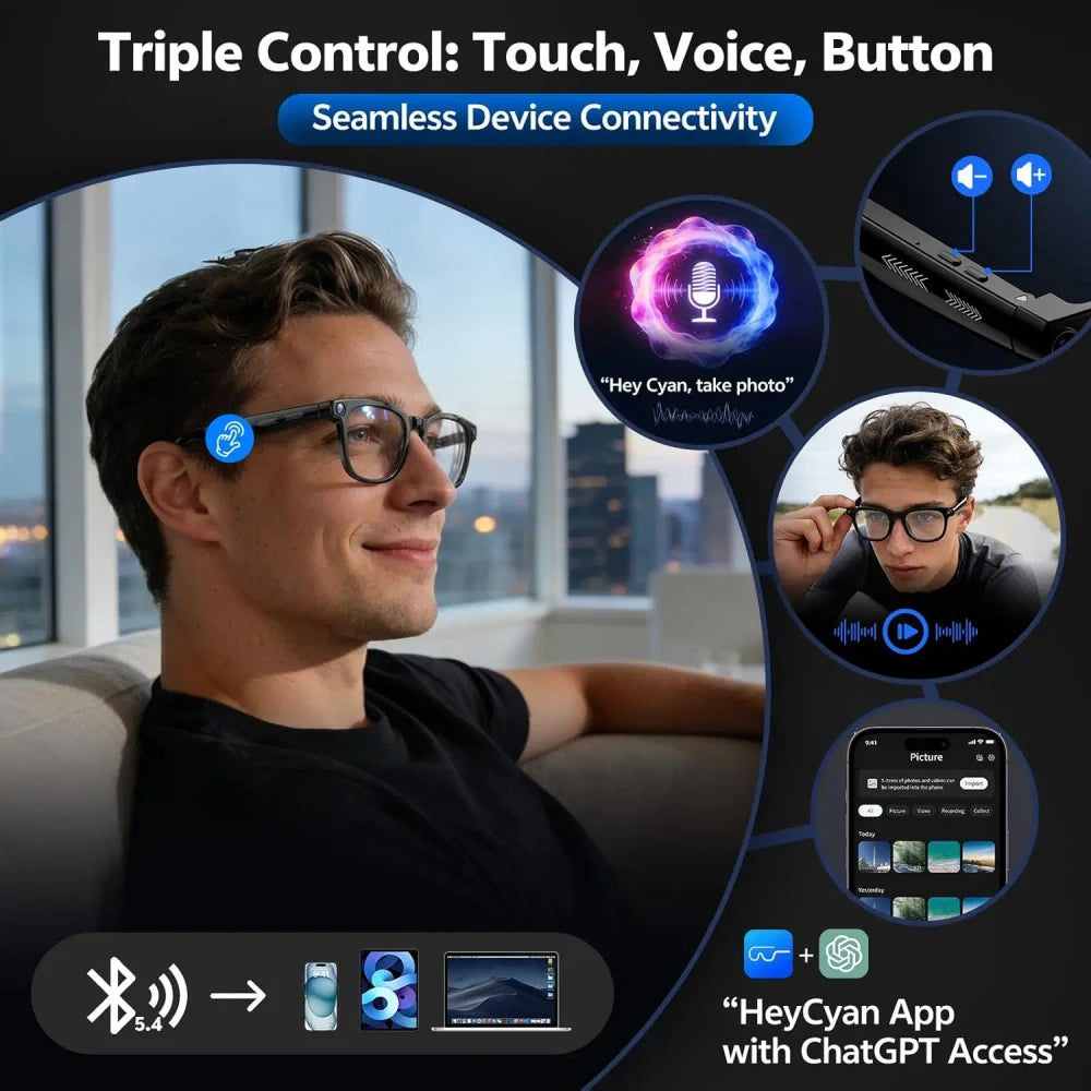Smart Language Translation Camera Glasses